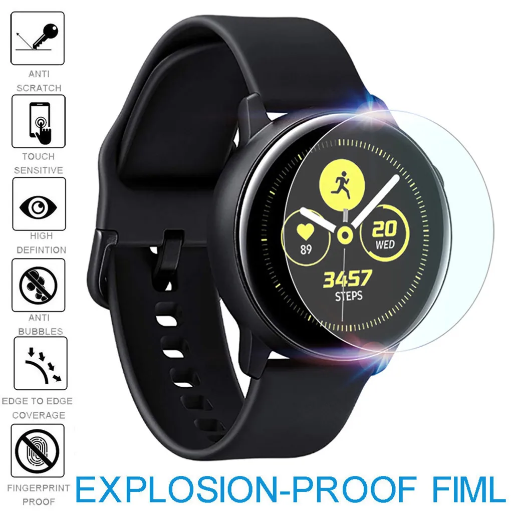 2 упаковки Взрывозащищенная HD Pet Защитная пленка для экрана samsung Galaxy Watch Active 2019