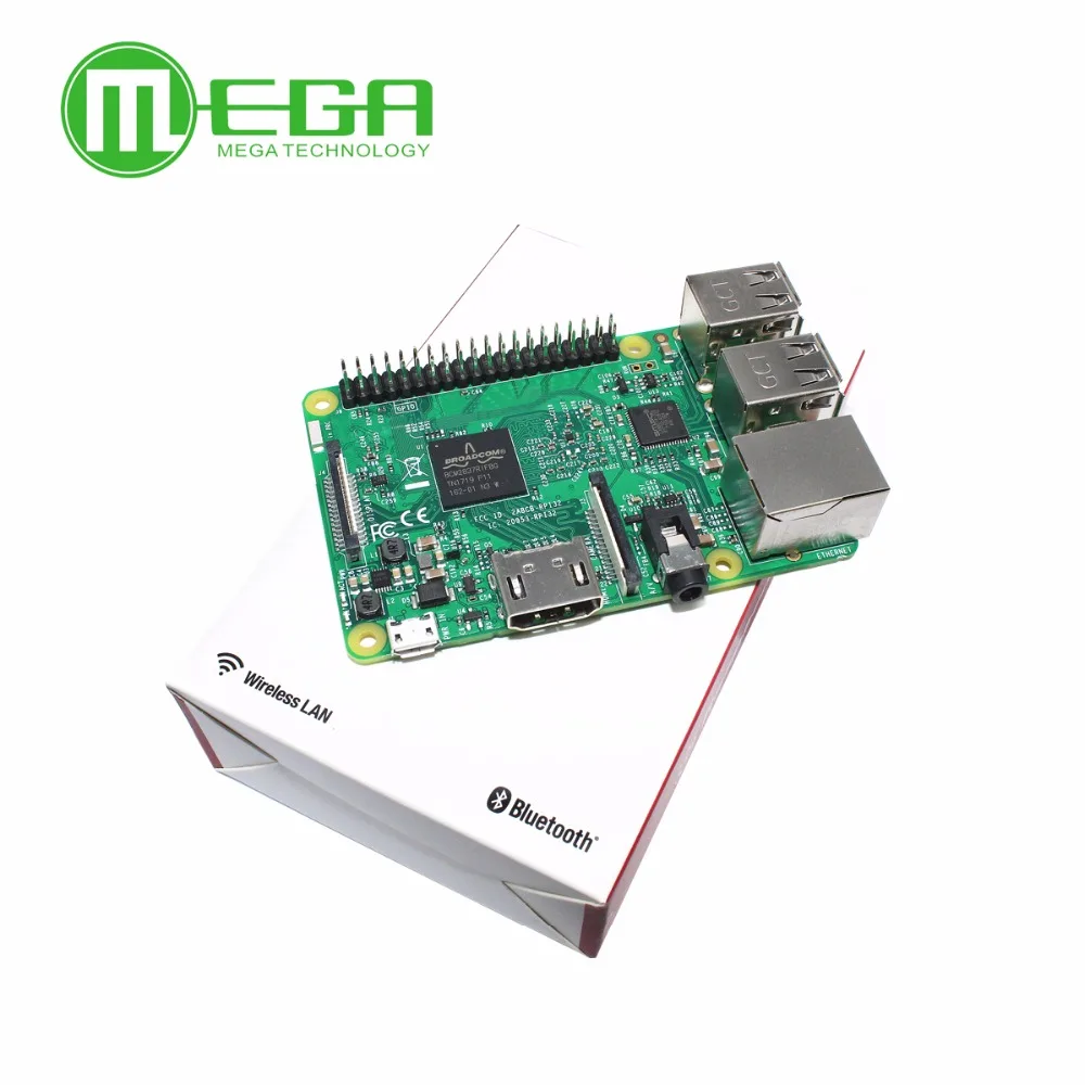 Новый Element14 оригинальный Raspberry PI 3 Model B плата 1 Гб LPDDR2 BCM2837 четырехъядерный Ras PI3 3B с