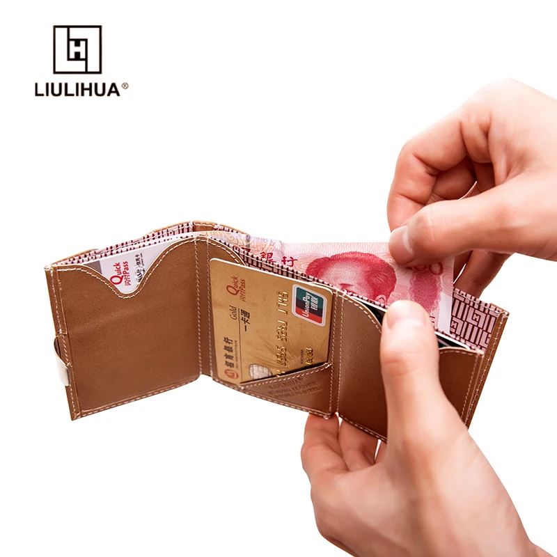 Новый продукт LIULIHUA Роскошный кошелек тройного сложения повседневный держатель