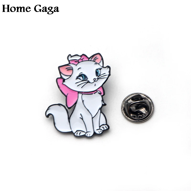 20 шт./лот Homegaga аристократы Мари кошка цинк булавки para рюкзак Одежда металлическая медаль значки броши для сумки рубашки обуви D0674