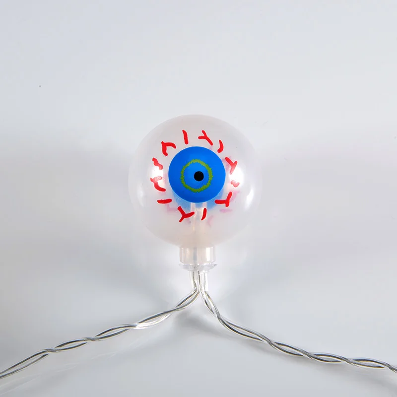 2 м Ghost Eye String огни 20 светодиодный гирлянды Хэллоуин светодиод на батарейке лампа