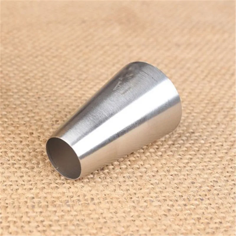 1A большой круглый металлический наконечник для украшения торта нержавеющая