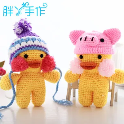 2pcs 16cm Ручной работы diy Вязание Шерсть плюшевые не Готовые Игрушки крючком кулон "фонарь" с ткацкими инструментами - Цвет: 2pcs 16cm
