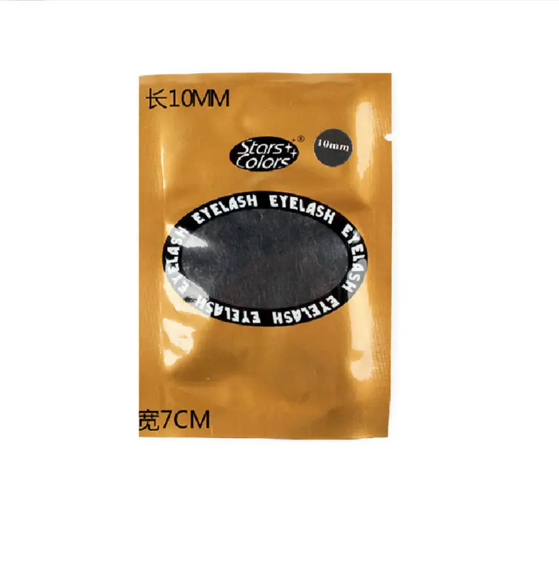 Накладные ресницы с мешочками растительные привитые Объемные одиночные посадки