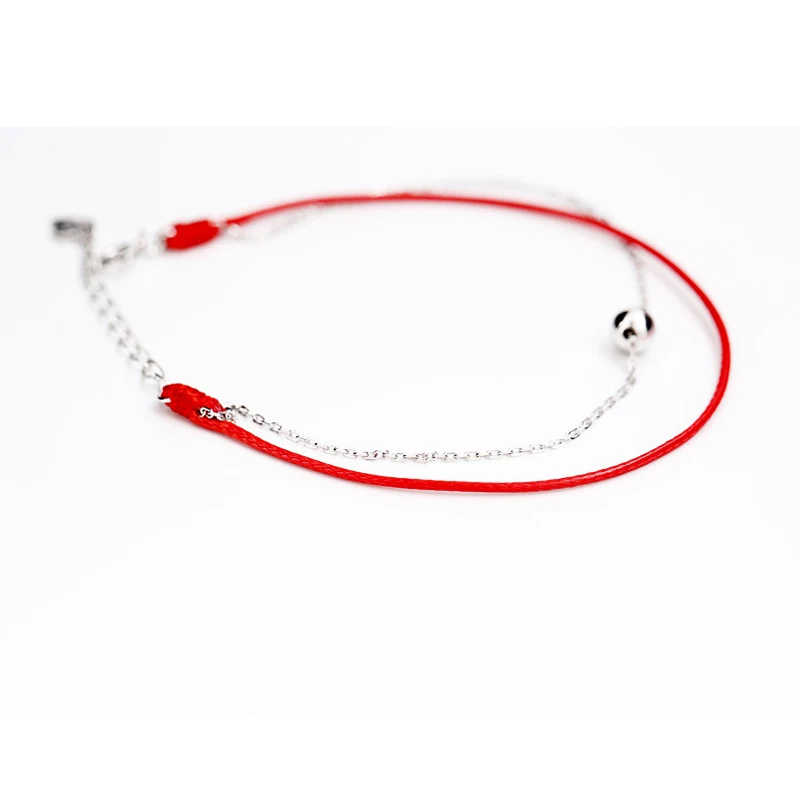 Новинка 925 украшение для женщин в виде Красной веревки модные подарки|silver ornaments|red