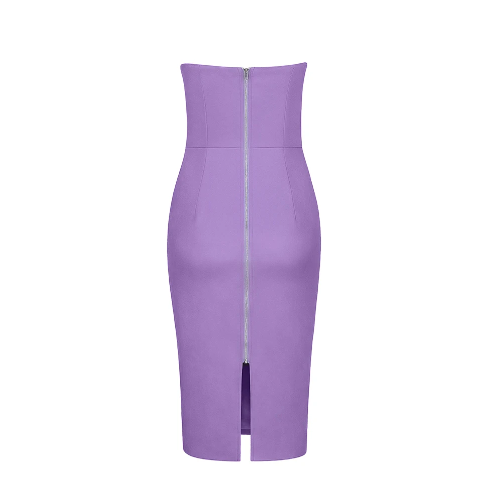 Seamyla, новинка, женское летнее платье, Vestidos, сексуальное, без бретелек, бодикон, для вечеринки, платья, элегантное, лавандовое, миди, Клубная одежда, платье