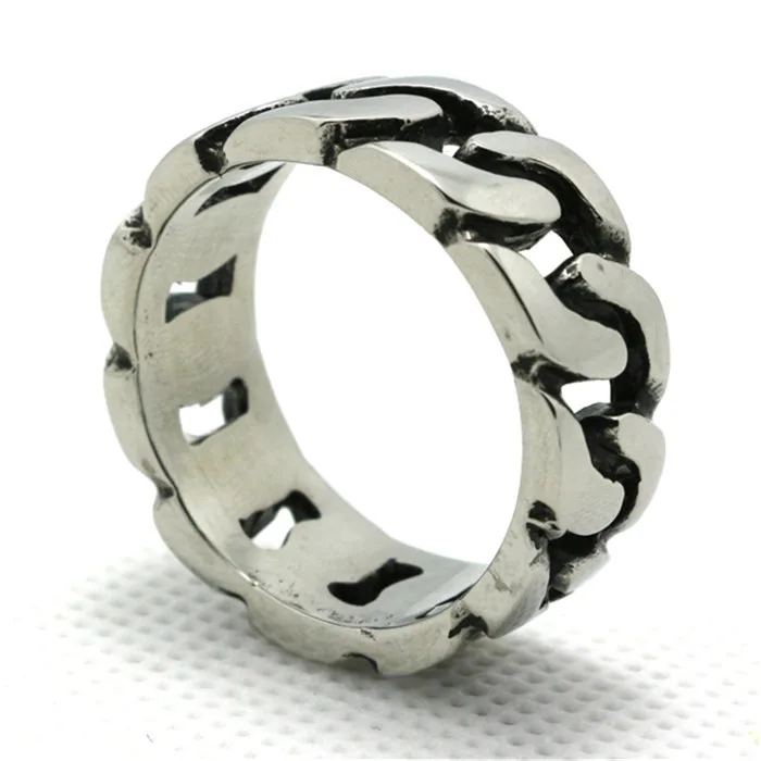 1 шт. популярный дизайн! Байкерское кольцо в стиле панк 316L из нержавеющей стали