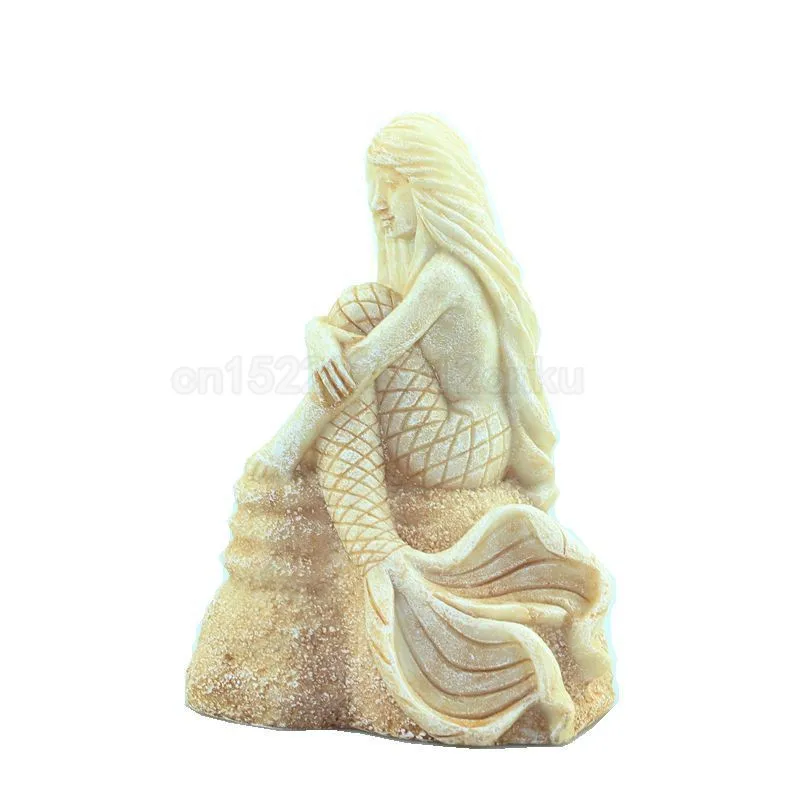 Aquarium Landscaping Decoration Resin Mermaid Shape Fish Tank Rockery Decoration Ornaments