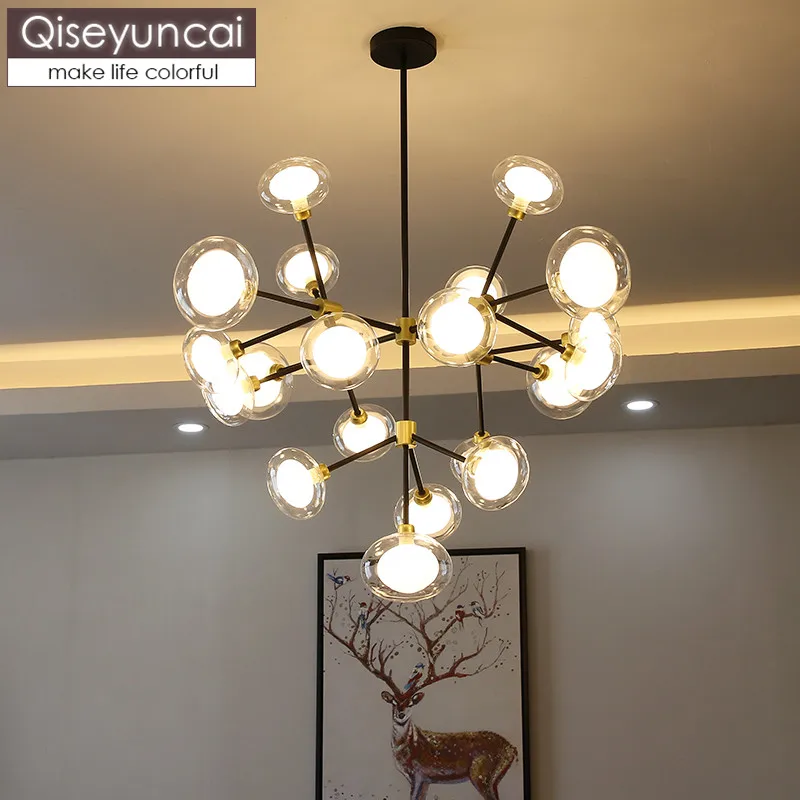 

Qiseyuncai Nordic living room firefly chandelier postmodern minimalist creative atmosphere bedroom branch light free shipping