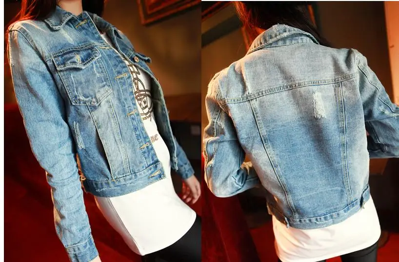 Женская джинсовая куртка новинка весны 2019 тонкая моющаяся одежда для поездок с