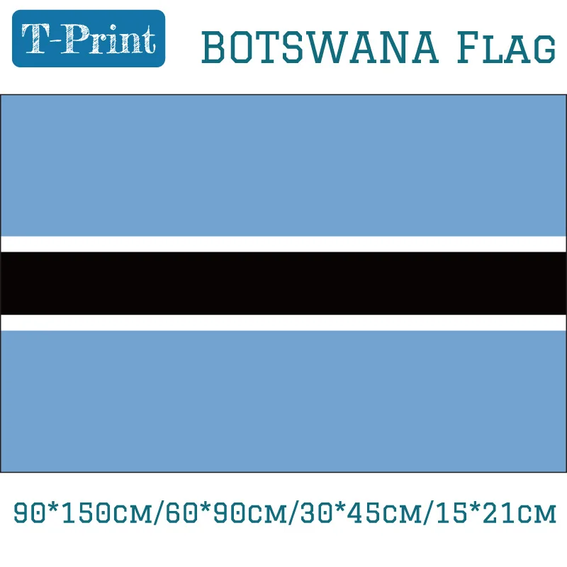 

Botswana National Flag 60*90cm 90*150cm 15*21cm 3ft*5ft Banners For World Cup Event Office