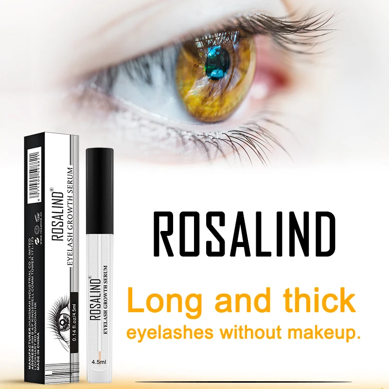 ROSALIND Eyelash Serum Natural Eye Makeup Growth Longer Thicker Lash Lifting Care Enhancer  Красота и