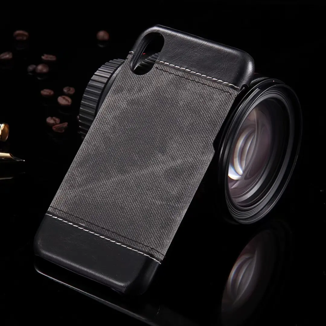 Для iPhone 5 5S SE 7 Plus 6 S плюс 8 X XR XS Max Винтаж узкие джинсы Стиль Кожа PU задняя крышка |