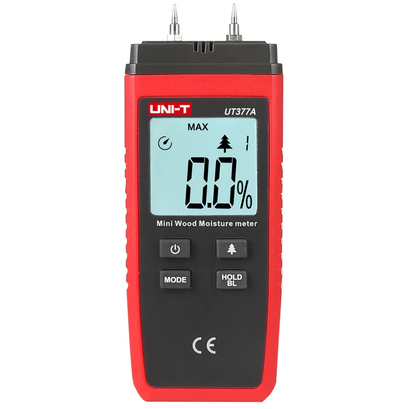 UNI T UT377A измеритель влажности древесины Древесное сырье/бумага/Фанера/измеритель