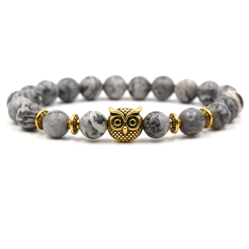 8 мм карта каменный браслет браслеты для женщин Pulseira Masculina Braclet мужские ювелирные изделия Feminina Bileklik украшения ручной работы Bracelete