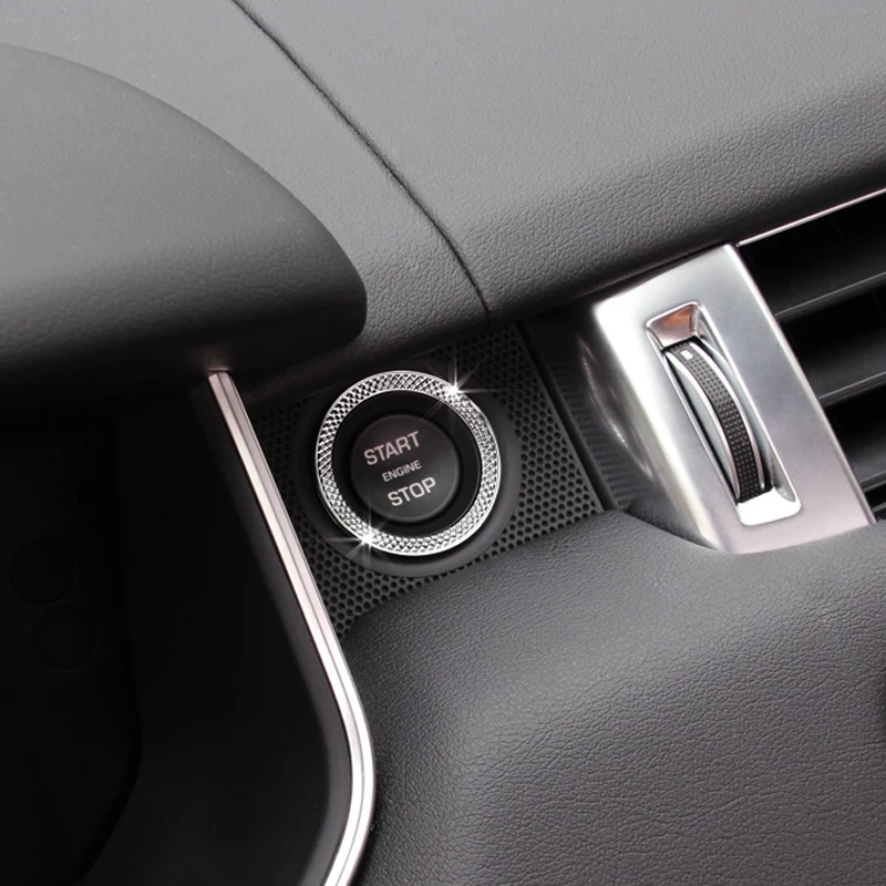 

Хромированная накладка на кольцо двигателя автомобиля для Land Rover Discovery Sport LR5 Range Rover Evoque Vogue Velar autobiographic