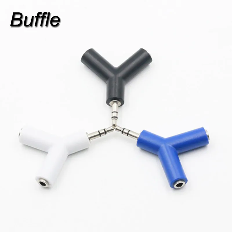 

5pcs/lot 3.5mm Headphone Male To Dual Female Audio Cables Headphone Adapter Plug Stereo Earphone Splitters Free Shipping
