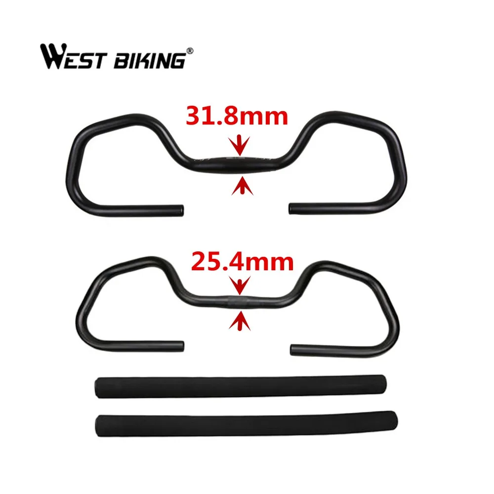 WEST BIKING Bike Cycle 31 8*590 мм руль в форме бабочки для велосипеда 25 4 рукоятка Guiador Bicicleta