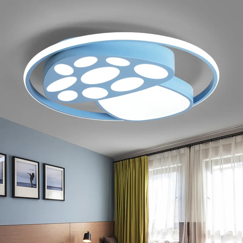 Mushroom Kids Ceiling Lamp Ring Modern Led Heart Dimmable Lights For Girls Children's Room Bedroom Lighting Indoor | Лампы и