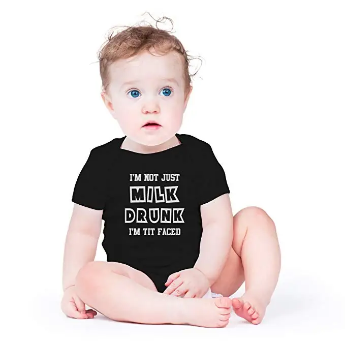 

DERMSPE 2019 New Casual Newborn Toddlers Baby Boys Girls Short Sleeve Letter Print Cute Cotton Romper Baby Clothes