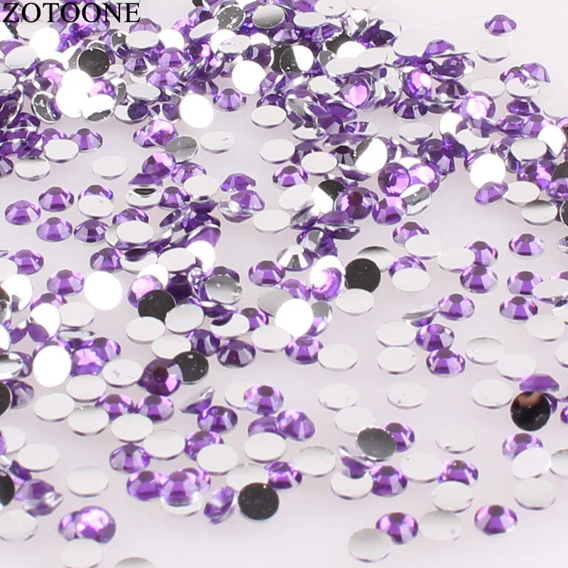 ZOTOONE 1000 шт 3-5 см блестящие стразы кристалл не горячей фиксации FlatBack шитье стразами и ткань одежды Стразы декоративный камень для ногтей D