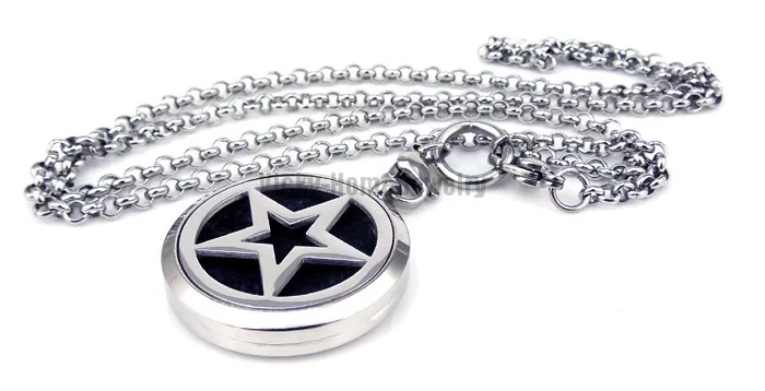 Круглая Серебряная звезда (30 мм) ароматерапия/эфирные масла духи диффузор