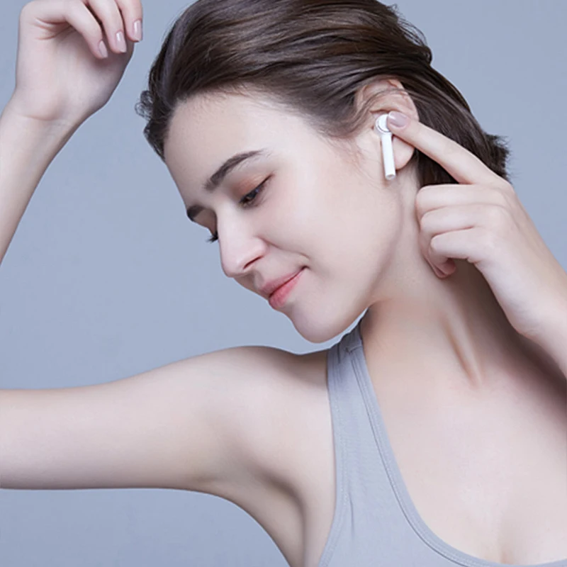 Xiaomi Air Bluetooth Eerphone AirDots Pro TWS ENC Беспроводная стереогарнитура ANC сенсорное управление AAC HD звук
