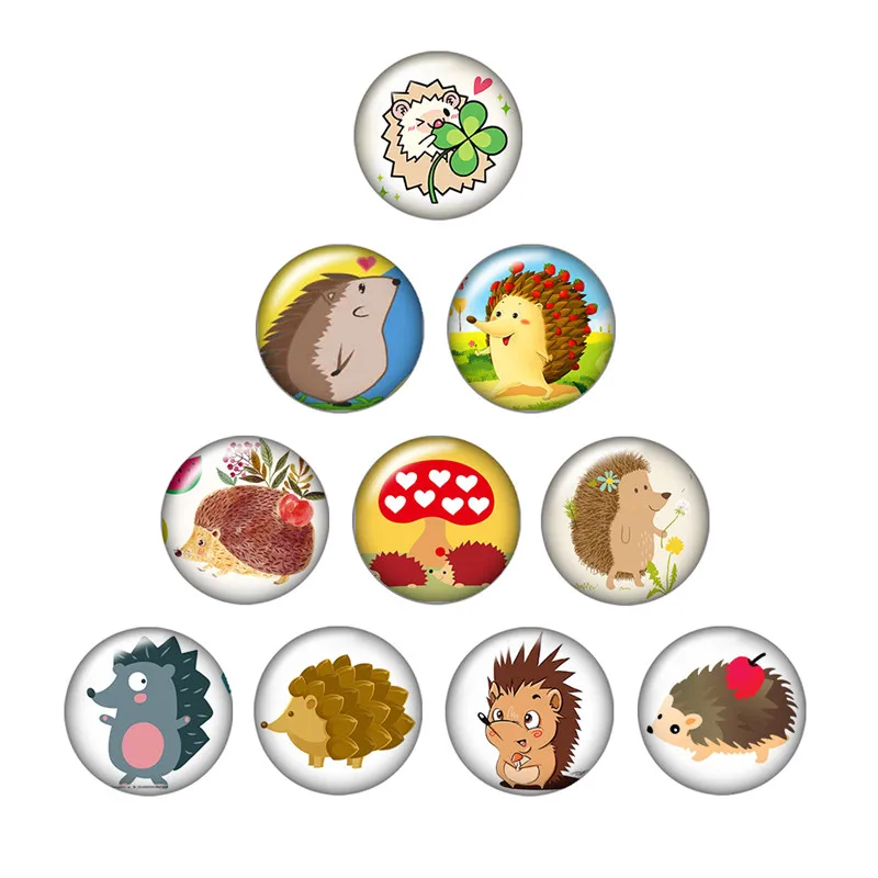 Божья коровка в виде единорога ежика лиса пчела божья 10 шт. Смешанные Круглые