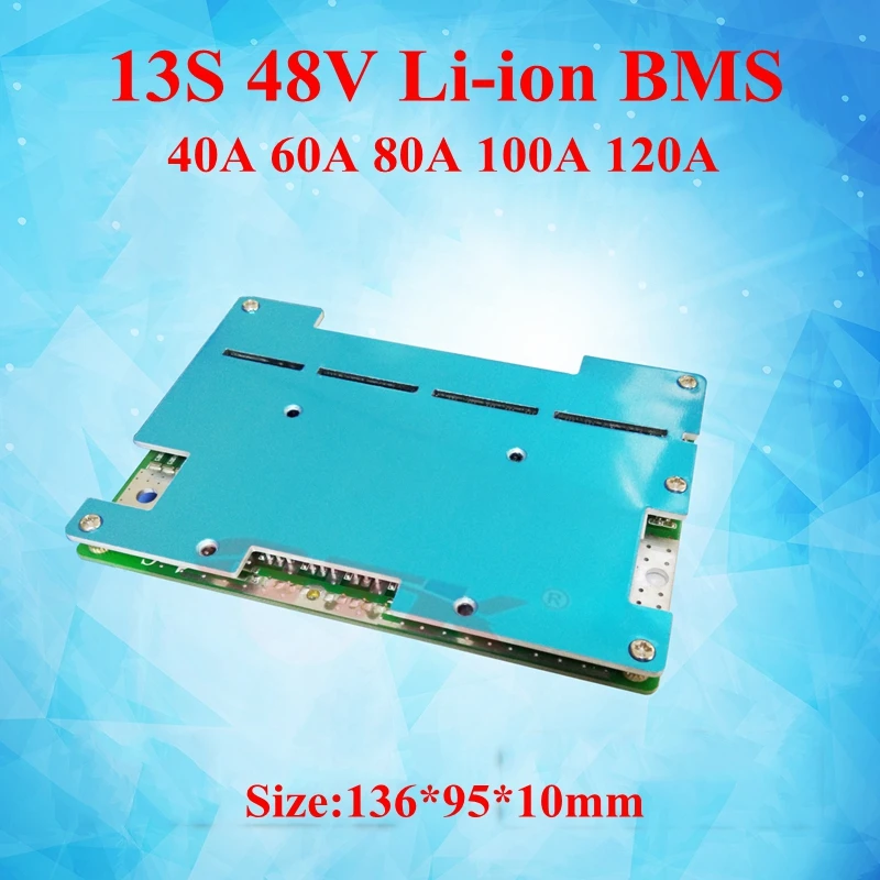 GTK 13S 48V 40A 60A 80A 100A 120A литий ионный BMS со сбалансированной функцией защитный щит для
