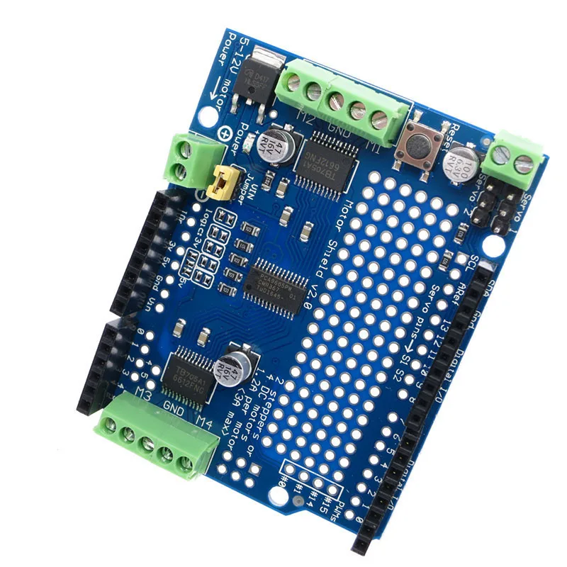 IIC I2C TB6612 Mosfet шаговый двигатель PCA9685 ШИМ Серводвигатель щит V2 для Arduino робота PWM Uno
