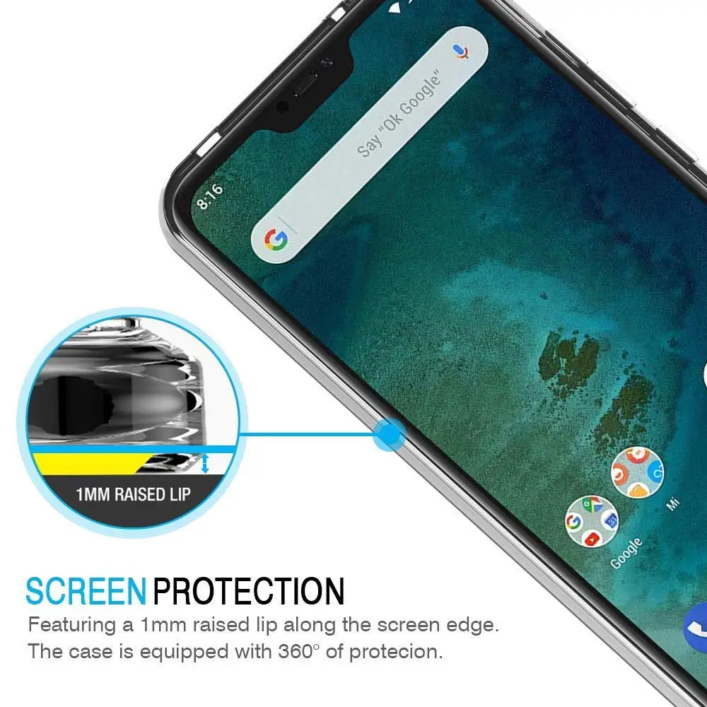 Для Xiaomi Redmi Mi A2 Lite для 6 Pro 5 84 дюймов Мягкий Силиконовый ТПУ резиновый гелевый