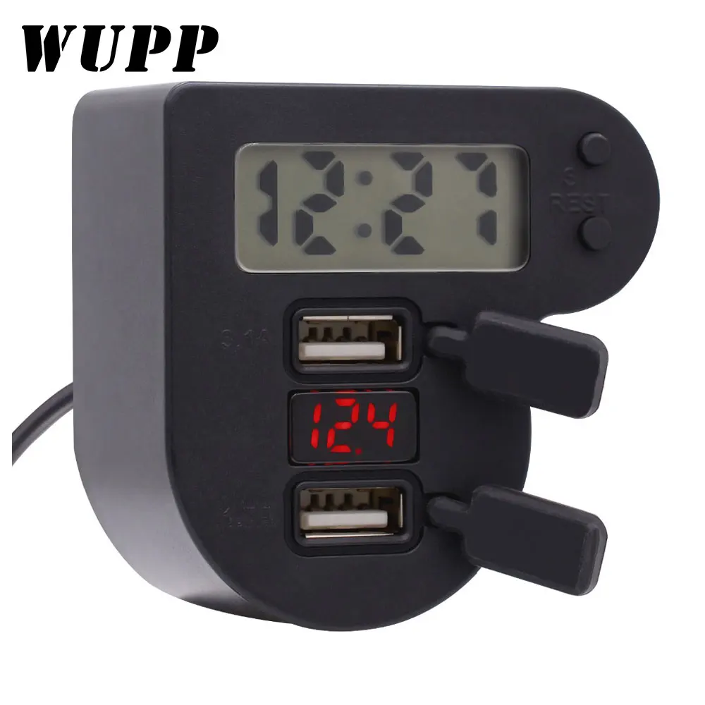 Универсальное водонепроницаемое Зарядное устройство USB для мотоцикла адаптер