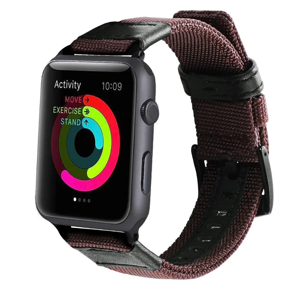 Новое поступление нейлон ремешок для Apple Watch серии группа 3/2/1 спортивный iWatch 38 мм 42
