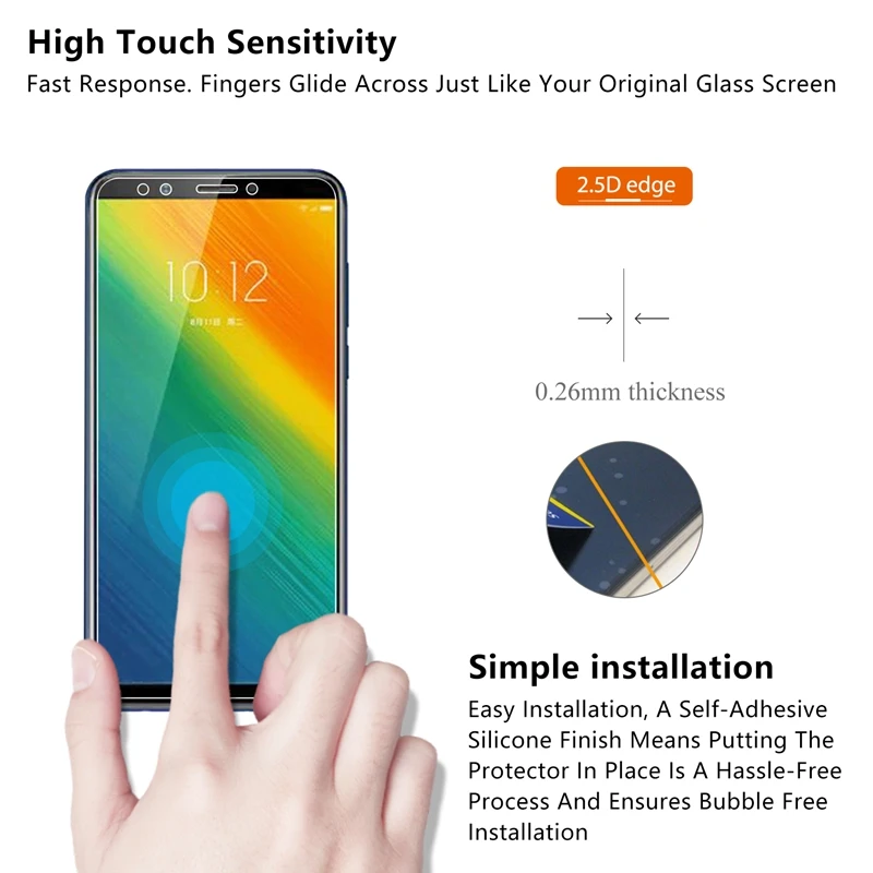 2.5D 0 26 мм 9H закаленное стекло для lenovo K5 Note (2018) Защитная пленка экрана 2018|Защитные