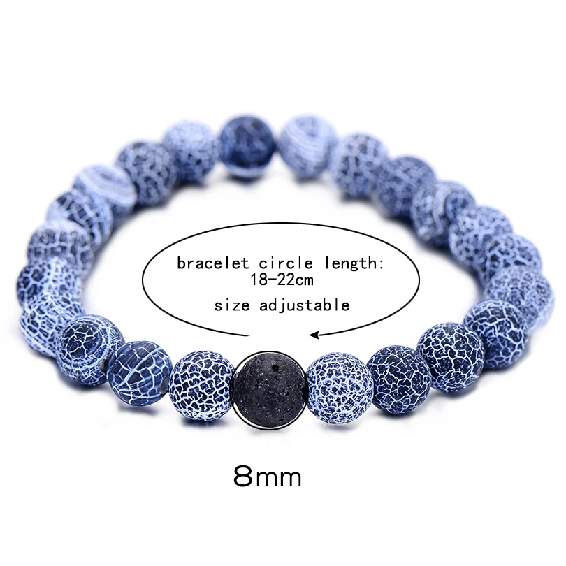 2 шт./компл. пары ювелирные изделия классический расстояние браслет для мужчин