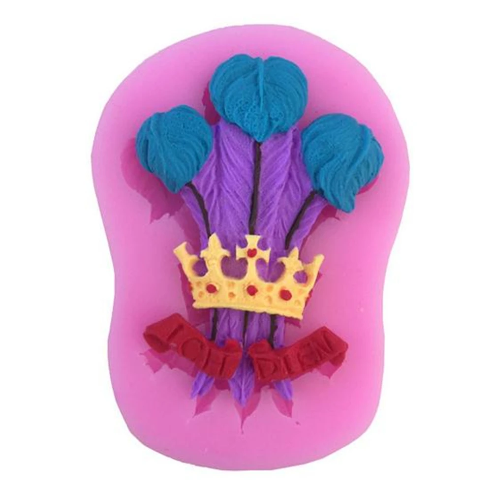 

DIY Leaves&Feathers&Crown Savage crown 3D for Cake Decoration Liquid Silicone Tools Pastry mould Pudding Ice Cube Soap Molds