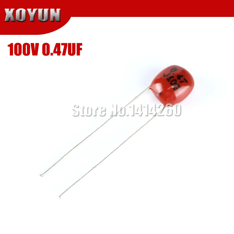 10 шт. 100V474J 0 47 мкФ 5% шаг 5 мм 470nf 474 100V CBB полипропиленовый пленочный