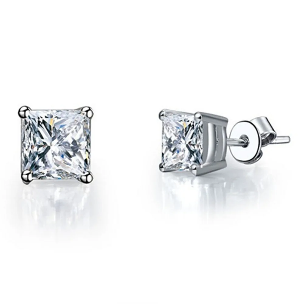 Оптовая продажа серьги принцессы 2Ct синтетические с бриллиантами гвоздики для