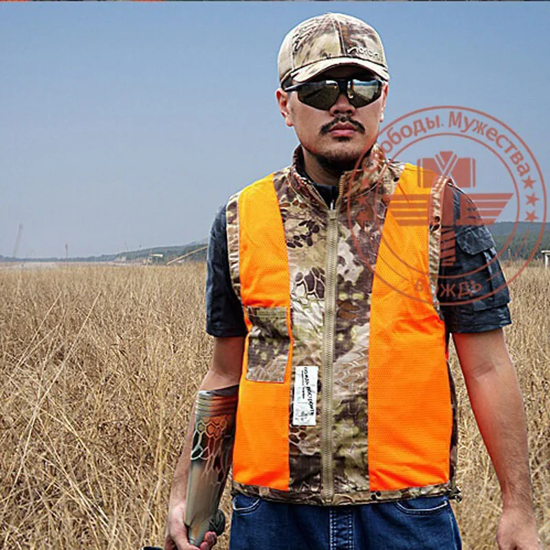 Высококачественный Камуфляжный жилет с несколькими карманами из змеиной кожи питона Мужская армейская