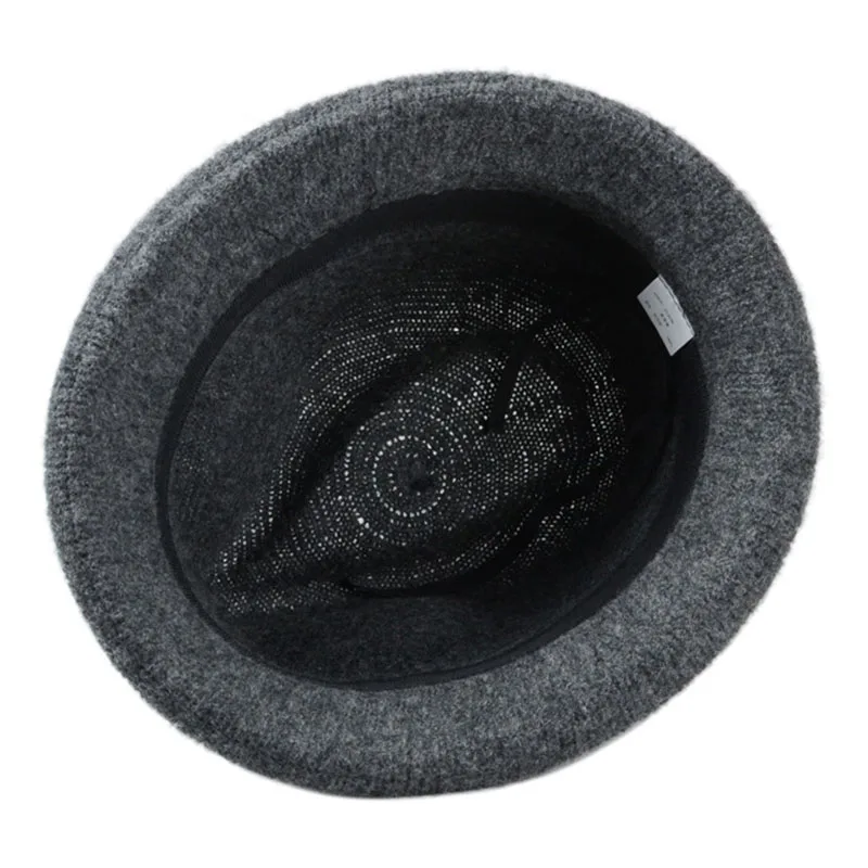Оригинальный Роскошный мужской шерстяной Джазовый Шапка одноцветная Для мужчин