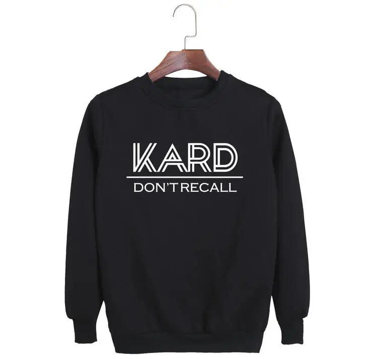 Толстовка с круглым вырезом и принтом имени участника k.a.r.d|long sleeve hoodie|me hoodiesweatshirt