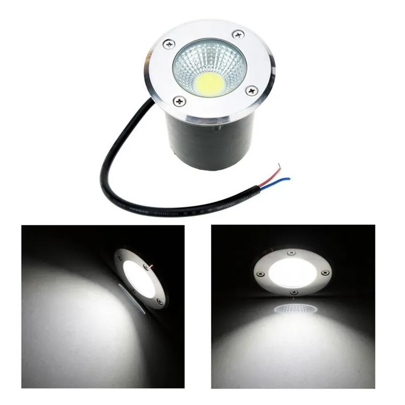 

4X Outdoor Waterproof 7W 10W COB LED Recessed Floor Lamps Ground Garden Path LED Underground Buried Spotlight Landscape Lighting