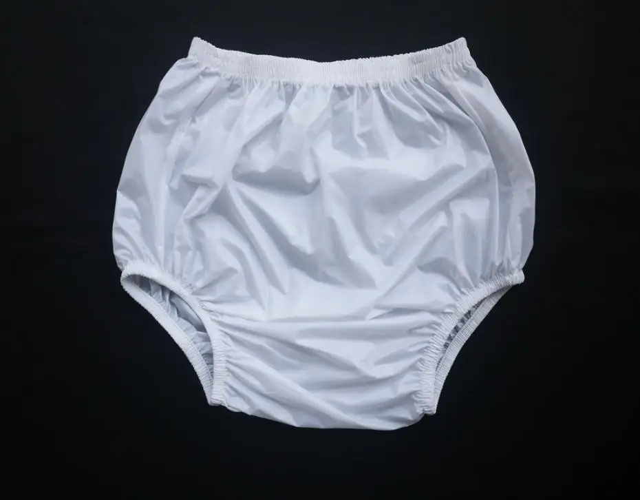 ABDL Haian взрослые недержания Pull on Пластиковые Брюки цвет белый|pants|pants pantspants incontinence |