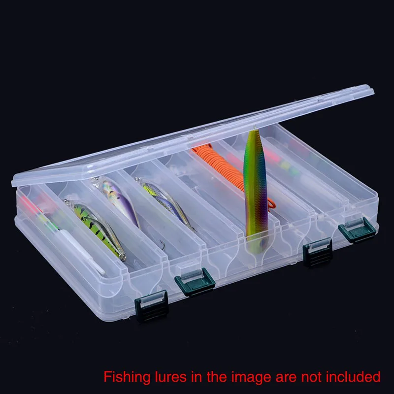 Двусторонняя коробка для рыболовных снастей пластиковый органайзер летающих