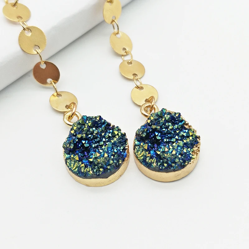 Youga new fashion female drop earrings gold chic copper dangle ore original design bohemian jewelry gift | Украшения и аксессуары