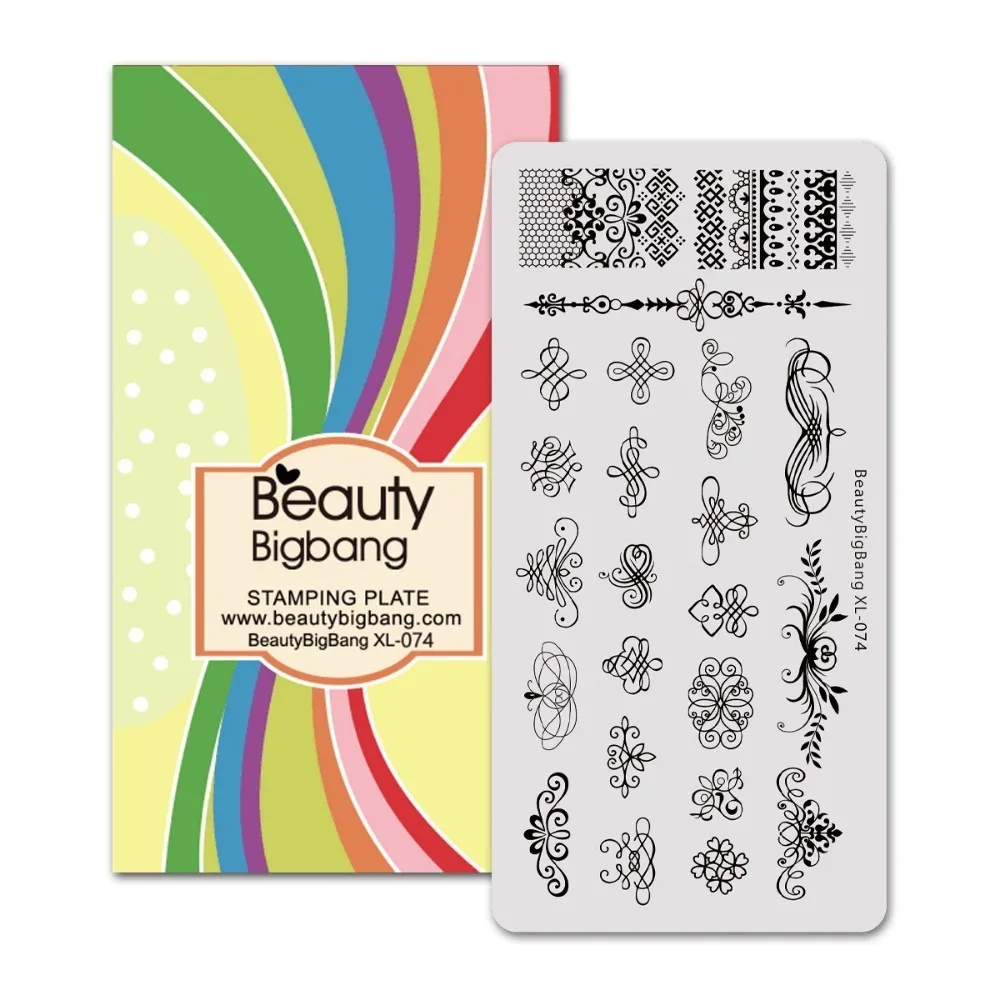 74 Beautybigbang пластины для стемпинга ногтей 6*12 см из нержавеющей стали, летняя Русалка, ананас, штамповочный трафарет для дизайна ногтей, XL-071 - Цвет: 74