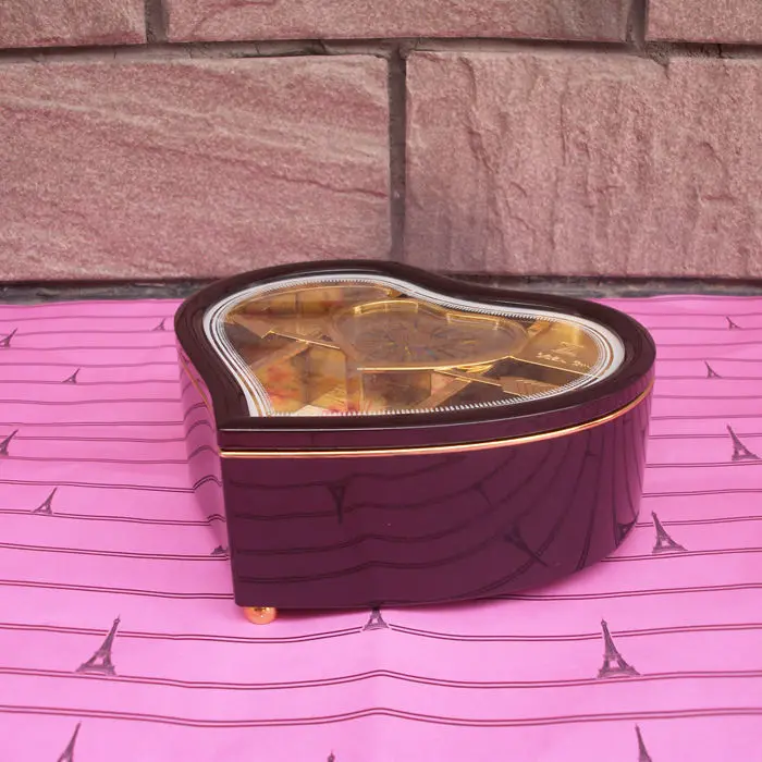 Музыкальная шкатулка в форме сердца для танцев балерины музыкальная девочек