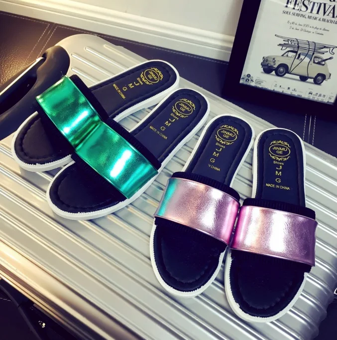 2016 последняя тенденция случайных сандалии повседневная тапочки плоские