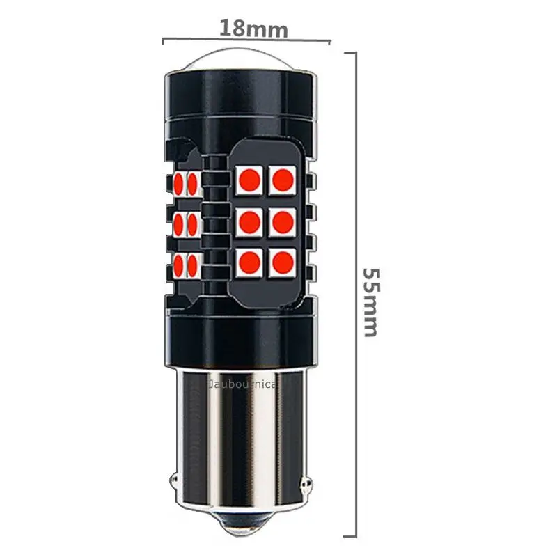 1 шт. 1156 BA15S P21W 7506 R5W 1500LM 27 SMD 3030 светодиодный фонарь заднего хода стоп сигнал парковочная лампа автомобильный