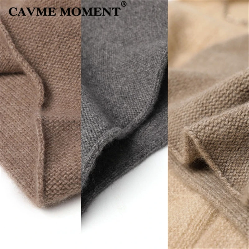 Кашемировые шапки-бини от CAVME, унисекс, женская, Мужская зимняя шапка, вязаные кашемировые шапки, одноцветные, 51 г, роскошный подарок